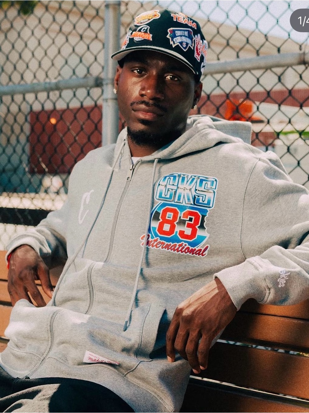 Mitchell & Ness x Cookies collaboration Zip-Up Hoodie - Brand New!
